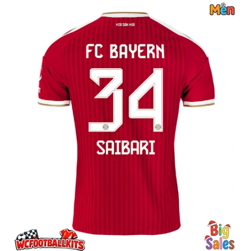 Bayern Munich Ismael Saibari #34 Replica Home Stadium Shirt 2026-27 Short Sleeve